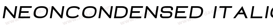 NeonCondensed Italic字体转换